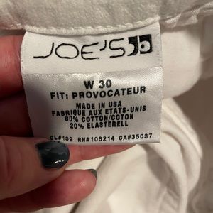 White Joe’s Jeans Provocateur•Like New•No Flaws